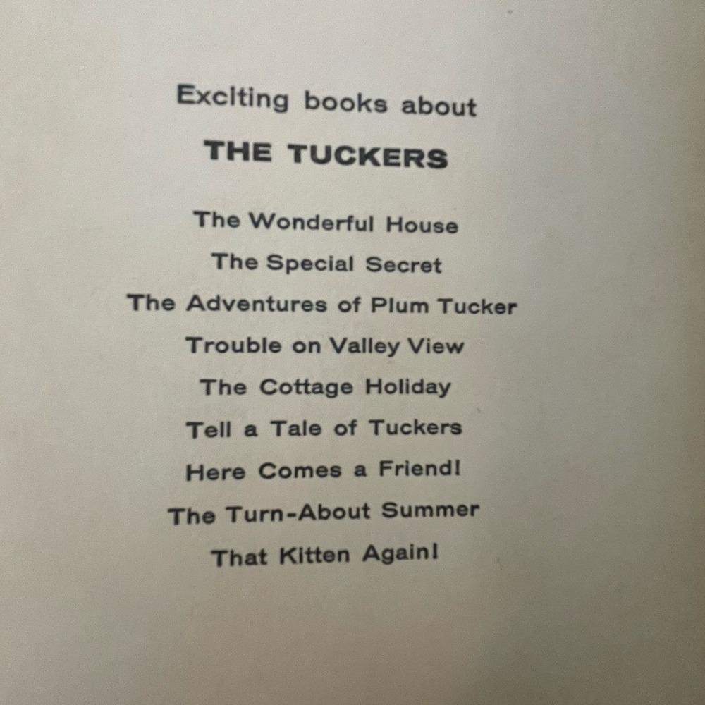 Vintage The Tuckers Series – Book‎ 1: The Wonderful House (First in Series) - Picture 7 of 10